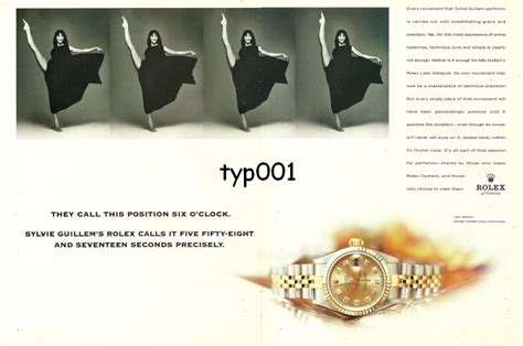 sylvie guillem rolex|Rolex advertisement.